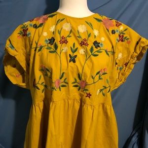 SHEIN lace up back dress